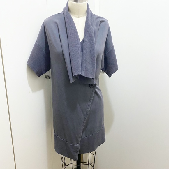 NWT Baftbird Unique Convertible 100% Cotton Shrug Grey Blue S/M - Picture 11 of 14